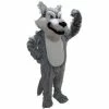 Mask US FOREST ANIMAL MASCOTS Grey Wolf Mascot Costume