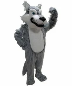 Mask US FOREST ANIMAL MASCOTS Grey Wolf Mascot Costume