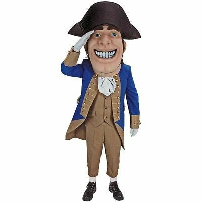 Mask US CHARACTER MASCOTS Colonial Mascot Costume