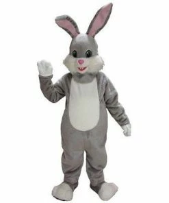 Mask US BUNNY MASCOTS Gray Rabbit Mascot Costume
