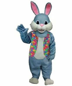 Mask US BUNNY MASCOTS Blue Bunny Mascot Costume