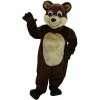 Mask US Chocolate Bear Mascot Costume