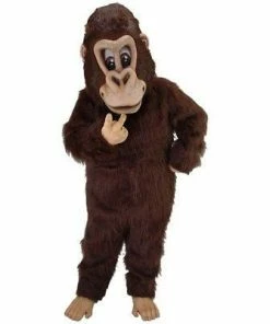 Mask US MONKEY AND GORILLA MASCOTS Brown Gorilla Mascot Costume