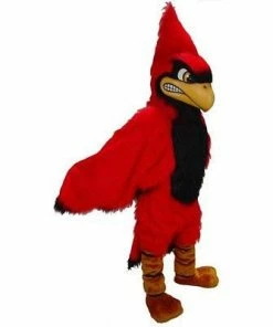 Mask US Fierce Cardinal Mascot Costume BIRD MASCOTS