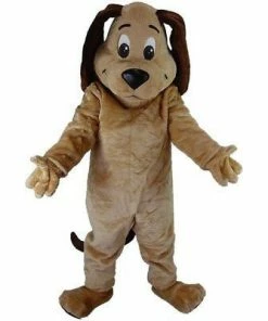 Mask US DOG MASCOTS Tan Dog Mascot Costume