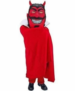 Mask US CHARACTER MASCOTS Red Devil Mascot Costume