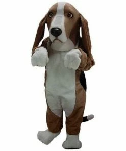 Mask US DOG MASCOTS Basset Hound Mascot Costume
