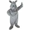 Mask US EXOTIC ANIMAL MASCOTS Happy Rhino Mascot Costume