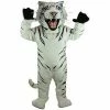 Mask US CAT MASCOTS White Tiger Mascot Costume