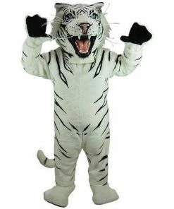Mask US CAT MASCOTS White Tiger Mascot Costume