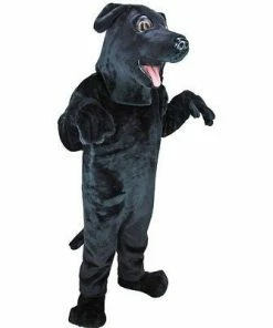 Mask US DOG MASCOTS Black Lab Dog Mascot Costume