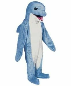 Mask US Blue Dolphin Mascot Costume SEA ANIMAL MASCOTS