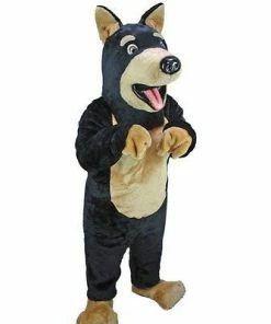 Mask US Doberman Dog Mascot Costume