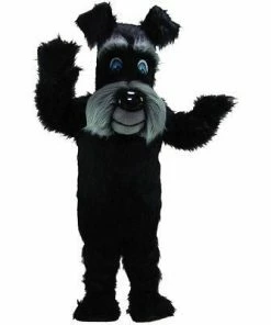 Mask US DOG MASCOTS Black Terrier Dog Mascot Costume