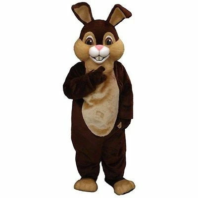 Mask US BUNNY MASCOTS Chocolate Rabbit Mascot Costume 3 Mask US BUNNY MASCOTS Chocolate Rabbit Mascot Costume