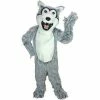 Mask US Grey Husky Dog Mascot Costume