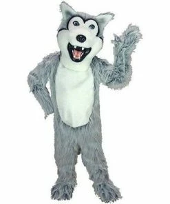 Mask US Grey Husky Dog Mascot Costume