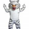Alinco Costumes White Super Tiger Mascot Costume CAT MASCOTS
