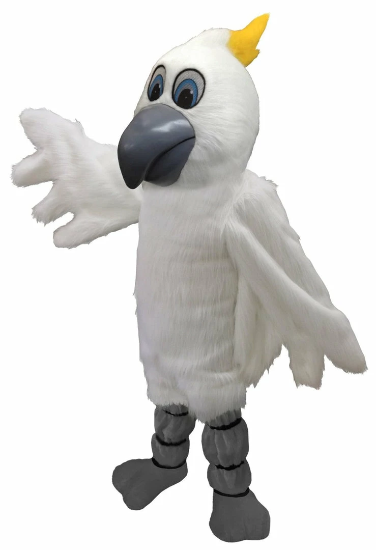 Mask US BIRD MASCOTS Cockatoo Mascot Costume 3 Mask US BIRD MASCOTS Cockatoo Mascot Costume