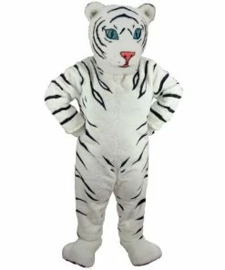 Mask US CAT MASCOTS White Tiger Cub Lightweight Mascot Costume