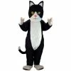 Mask US CAT MASCOTS Black & White Cat Lightweight Mascot Costume