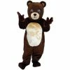 Mask US BEAR MASCOTS Chocolate Bear Lightweight Mascot Costume
