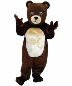 Mask US BEAR MASCOTS Chocolate Bear Lightweight Mascot Costume