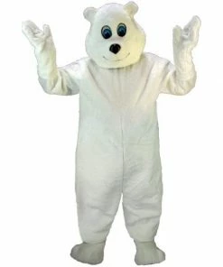 Mask US Happy Polar Bear Lightweight Mascot Costume BEAR MASCOTS
