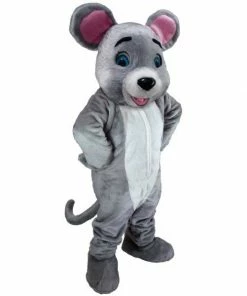 Mask US Happy Gray Mouse Lightweight Mascot Costume FOREST ANIMAL MASCOTS