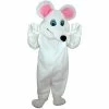 Mask US FARM ANIMAL MASCOTS White Mouse Lightweight Mascot Costume