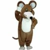 Mask US FARM ANIMAL MASCOTS Brown Mouse Lightweight Mascot Costume