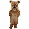 Mask US DOG MASCOTS Brown Bulldog Lightweight Mascot Costume