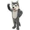 Mask US DOG MASCOTS Grey Husky Lightweight Mascot Costume