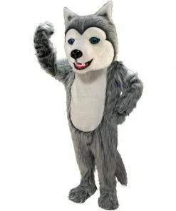 Mask US DOG MASCOTS Grey Husky Lightweight Mascot Costume