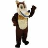 Mask US Brown Wolf Lightweight Mascot Costume FOREST ANIMAL MASCOTS