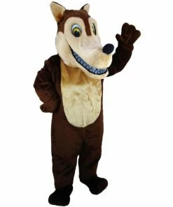 Mask US Brown Wolf Lightweight Mascot Costume FOREST ANIMAL MASCOTS