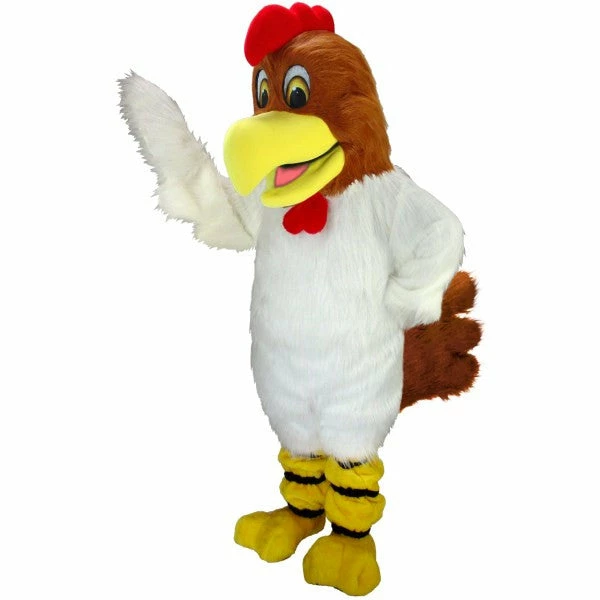 Mask US White Rooster Lightweight Mascot Costume 3 Mask US White Rooster Lightweight Mascot Costume