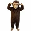 Mask US Brown Gorilla Lightweight Mascot Costume MONKEY AND GORILLA MASCOTS