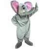 Mask US EXOTIC ANIMAL MASCOTS Asian Elephant Lightweight Mascot Costume
