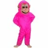 Mask US Pink Monkey Lightweight Mascot Costume MONKEY AND GORILLA MASCOTS