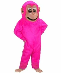 Mask US Pink Monkey Lightweight Mascot Costume MONKEY AND GORILLA MASCOTS