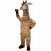 Mask US EXOTIC ANIMAL MASCOTS Giraffe Lightweight Mascot Costume