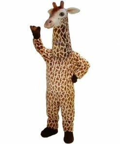 Mask US EXOTIC ANIMAL MASCOTS Giraffe Lightweight Mascot Costume