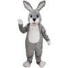 Mask US Grey Bunny Lightweight Mascot Costume BUNNY MASCOTS