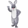 Mask US BUNNY MASCOTS Grey & White Lightweight Mascot Costume