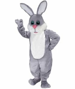 Mask US BUNNY MASCOTS Grey & White Lightweight Mascot Costume