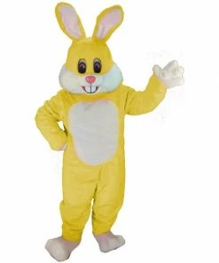 Mask US BUNNY MASCOTS Yellow Toon Rabbit Lightweight Mascot Costume