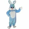 Mask US Light Blue Toon Rabbit Lightweight Mascot Costume 1 Mask US Light Blue Toon Rabbit Lightweight Mascot Costume