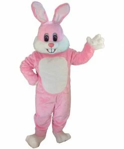 Mask US Pink Toon Rabbit Lightweight Mascot Costume