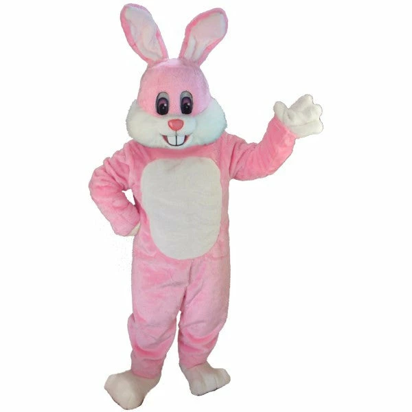 Mask US Pink Toon Rabbit Lightweight Mascot Costume 3 Mask US Pink Toon Rabbit Lightweight Mascot Costume